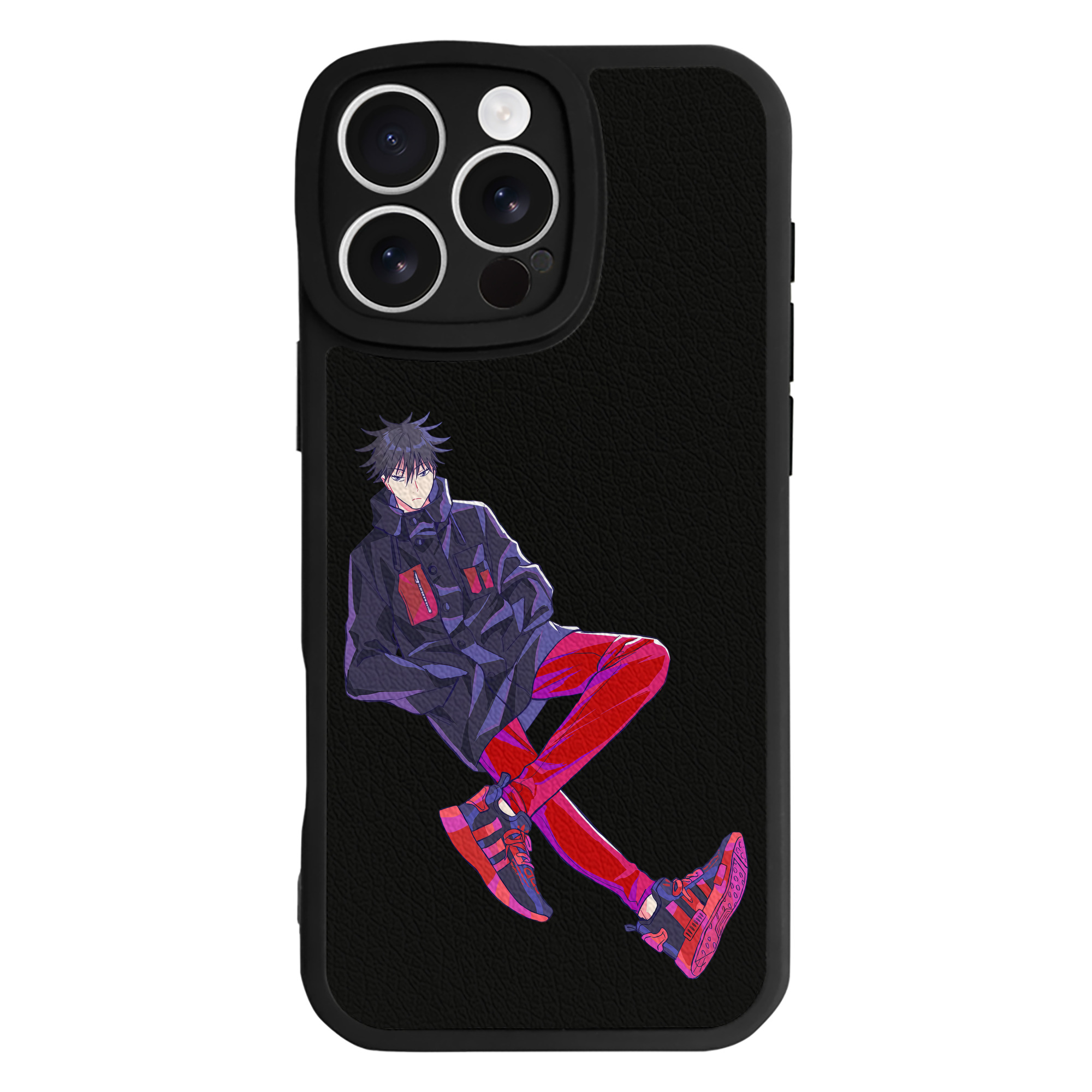（画像用） 呪術廻戦 Jujutsu Kaisen 【iPhone 16シリーズ対応】シリコンスマホケース（レザー調） 材質：シリコン